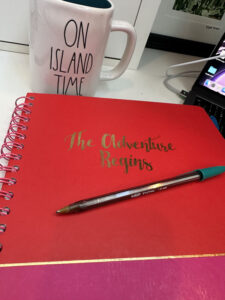 the adventure begins planning journal