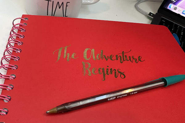 the adventure begins planning journal