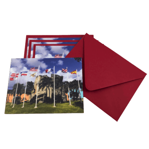 seven flags note card