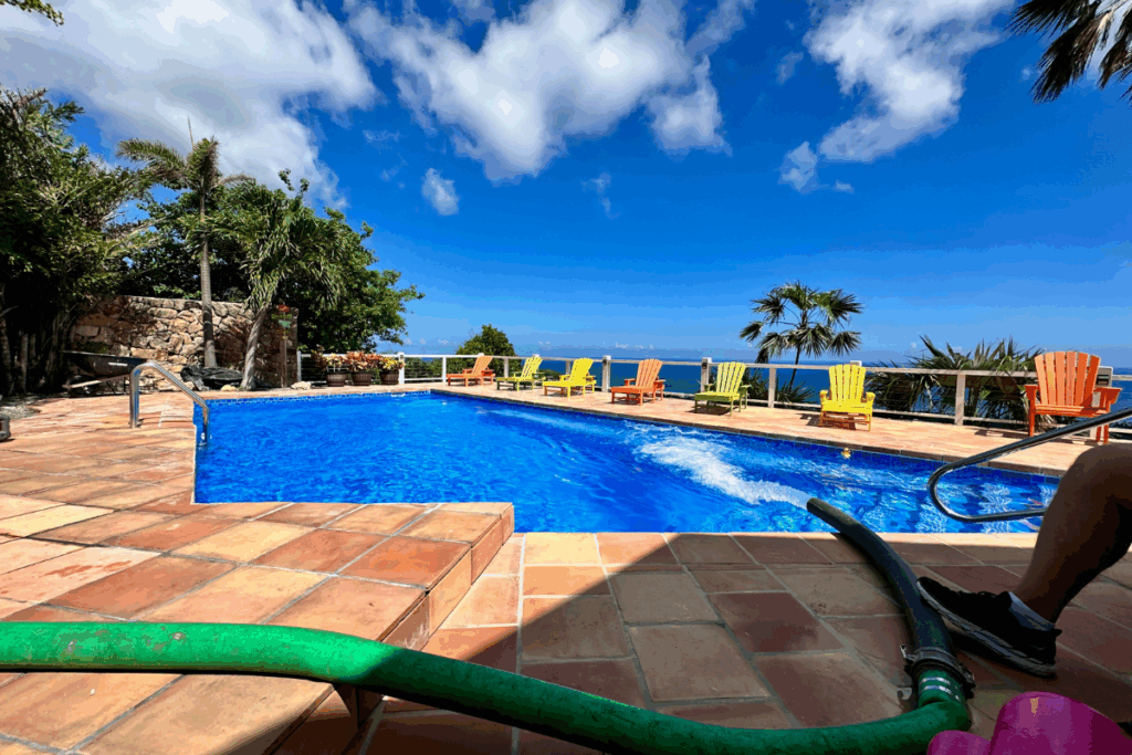 Liquid Gold (WAPA Water) filling up the newly done pool