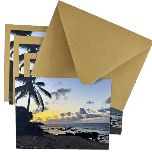 Tamarind Reef Sunset Notecards-Set of 4