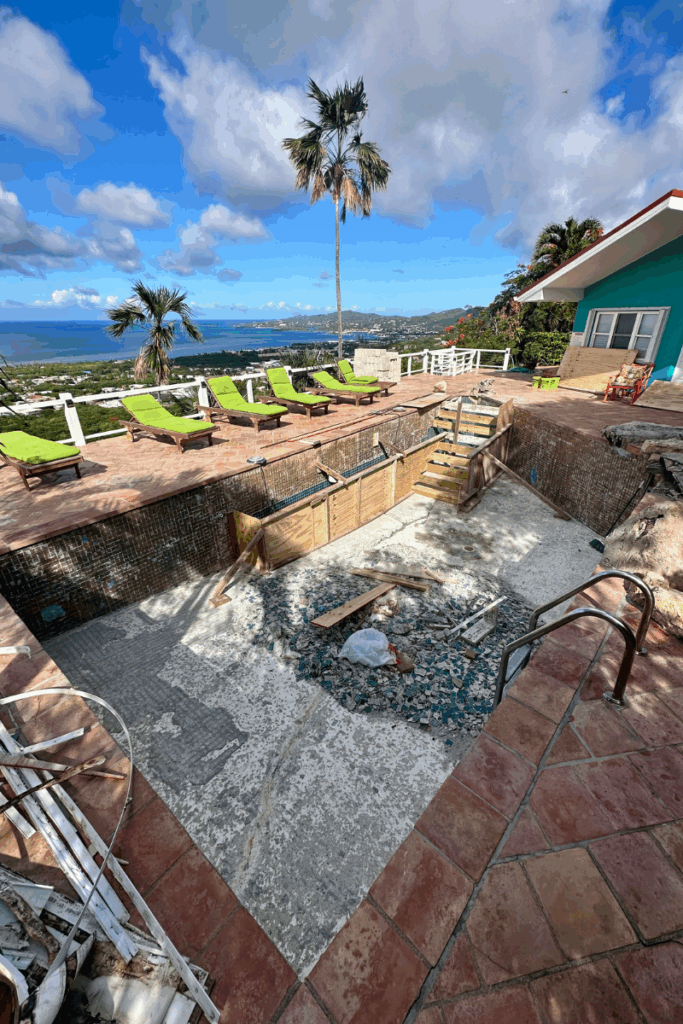 What a Mess ... Pool Progress