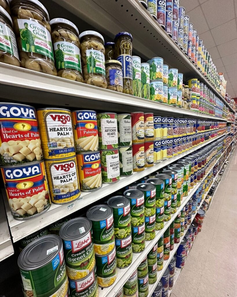 Neatly Stocked Shelves